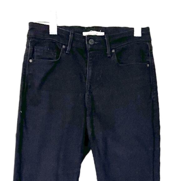 Levi’s Jeans Classic Mid Rise Skinny Ankle Black Stretch Women’s Size 6S Short - Picture 3 of 7